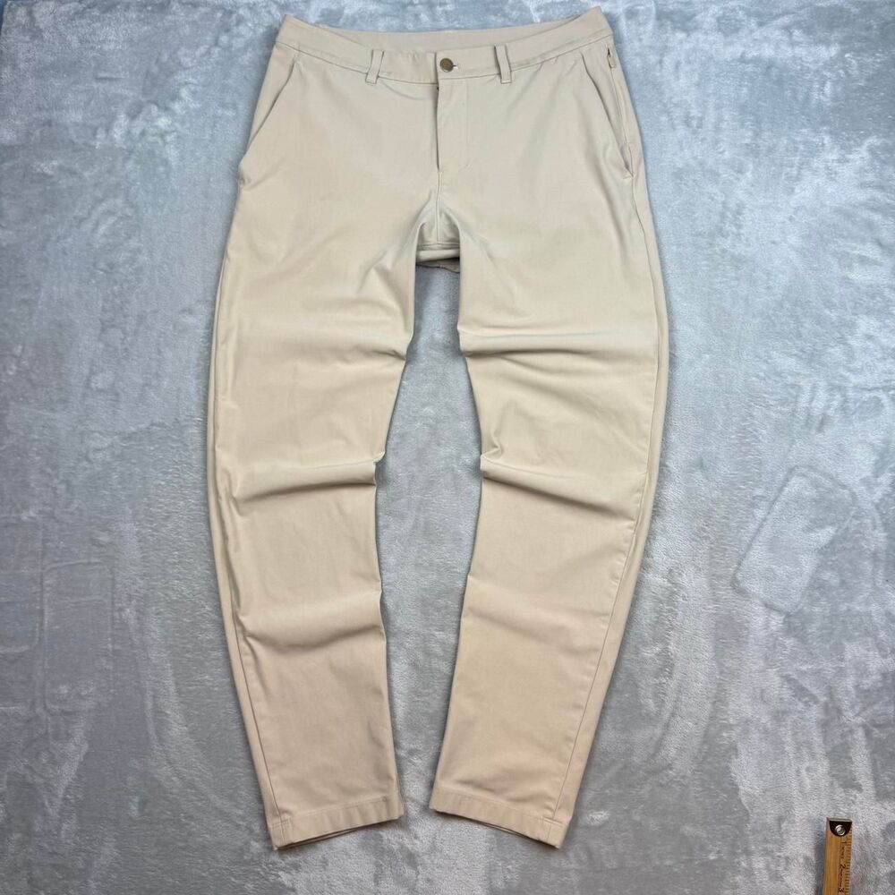 Lululemon Men's Cream and Tan Trousers